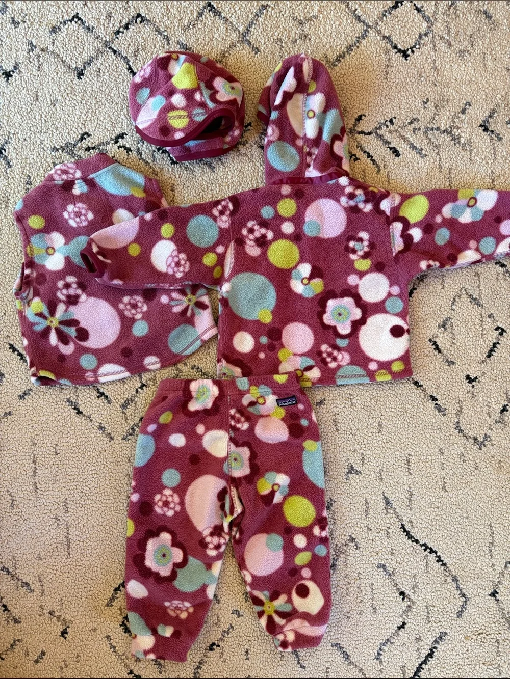 Patagonia vintage micro D fleece set (18/24m)